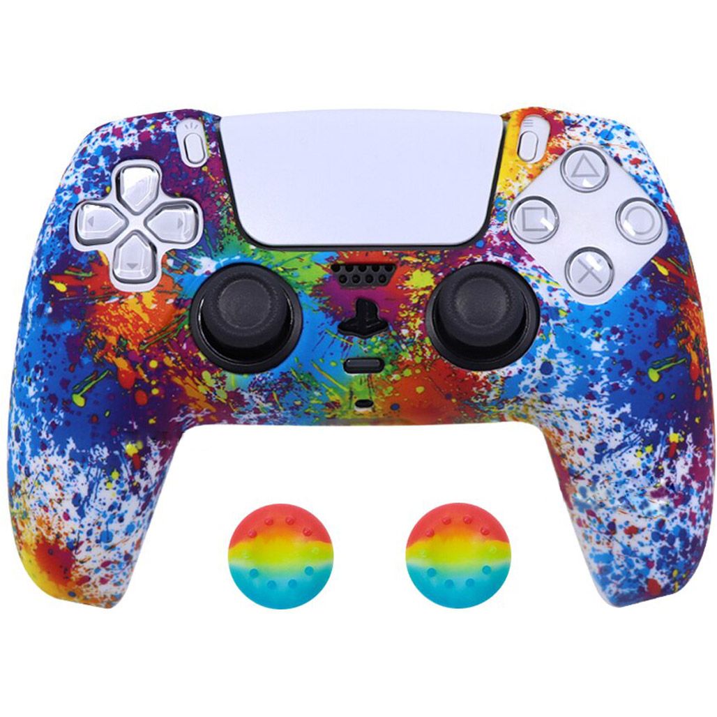 

Чохол на геймпад Silicone Case для Sony DualSense Art Splash