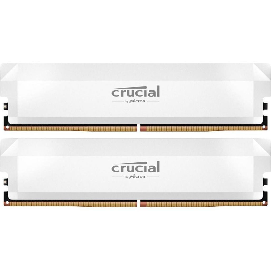 

Модуль памяти DDR5 Crucial 2x16GB 6400 MHz Pro OC White (CP2K16G64C32U5W)