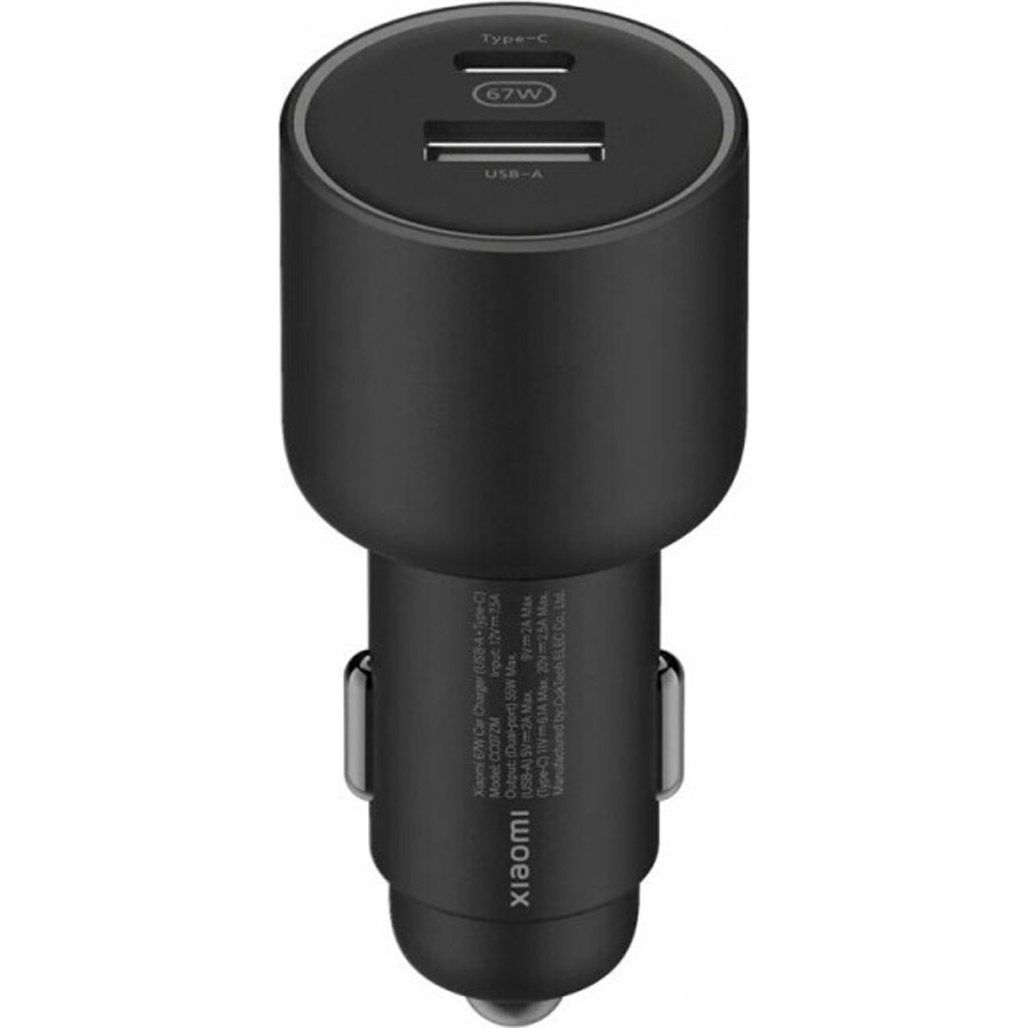 

Автомобильное зарядное устройство Xiaomi Car Charger 67W USB/Type-C (BHR6814GL)