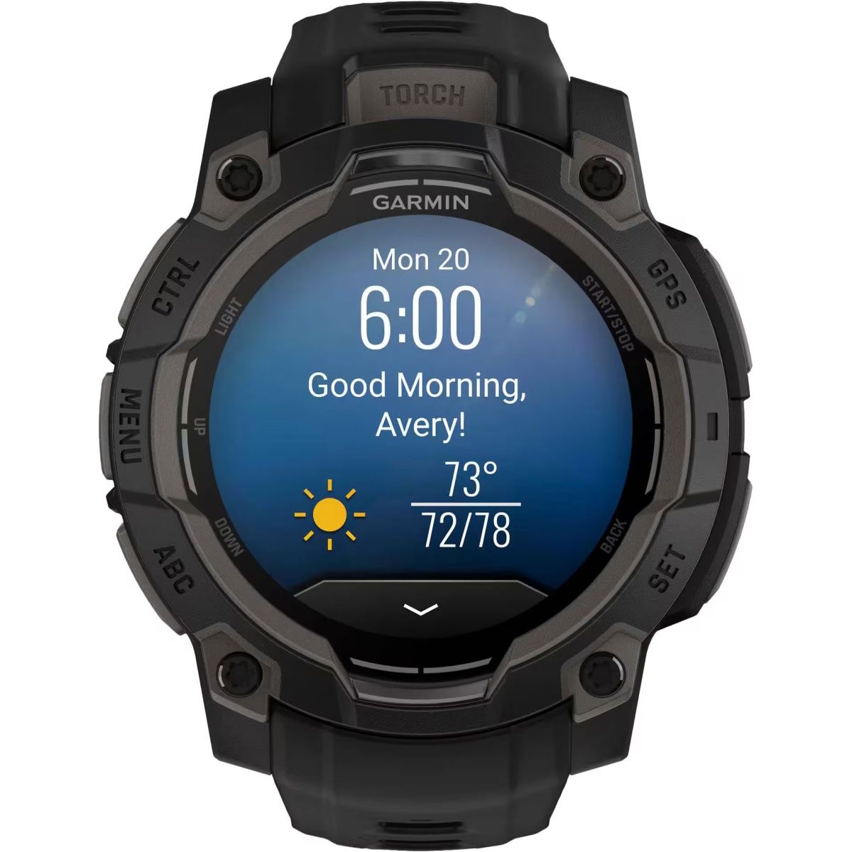 Смарт-годинник Garmin Instinct 3 AMOLED 45mm Black with Black Band (010-02936-00)