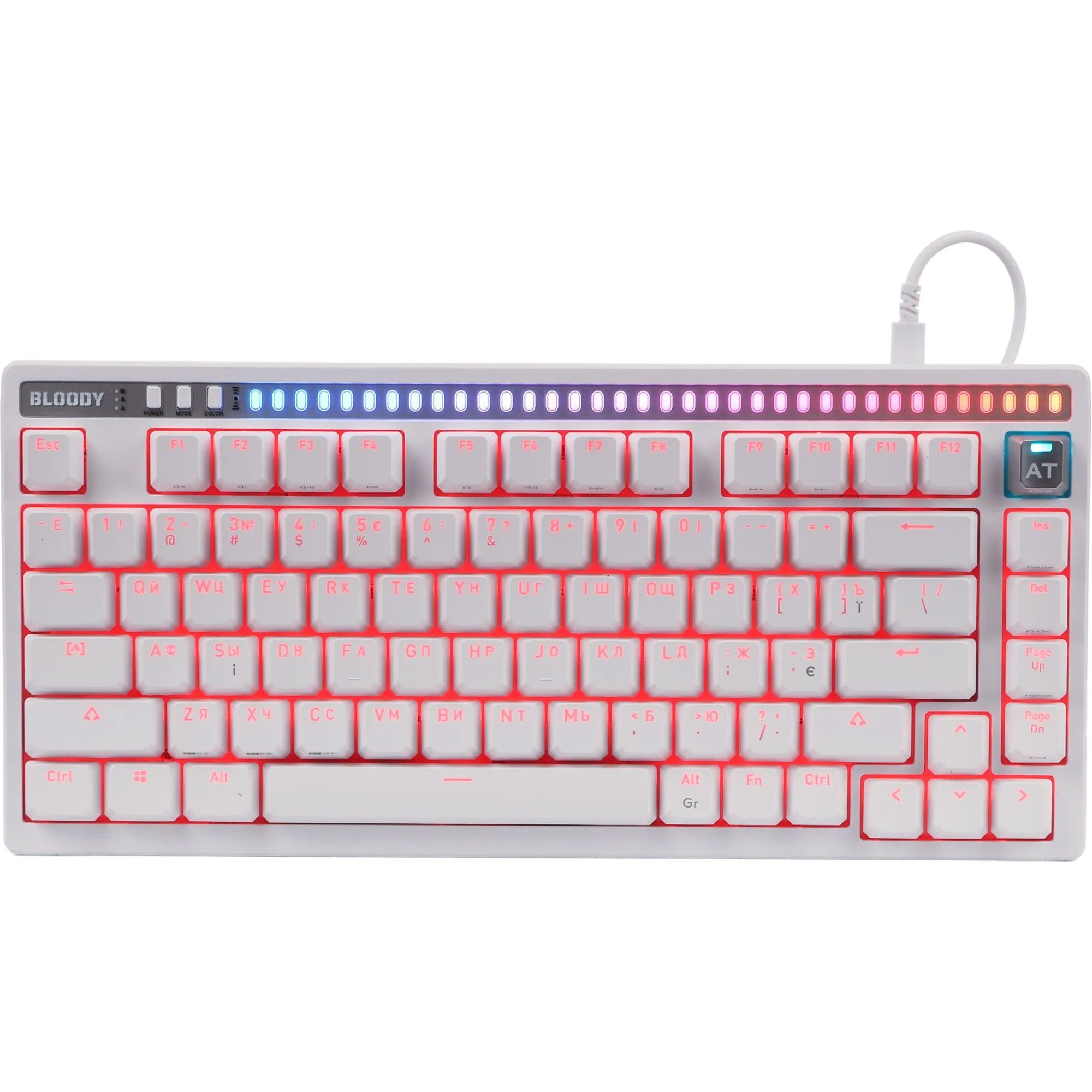 

Клавіатура Bloody AT75 White