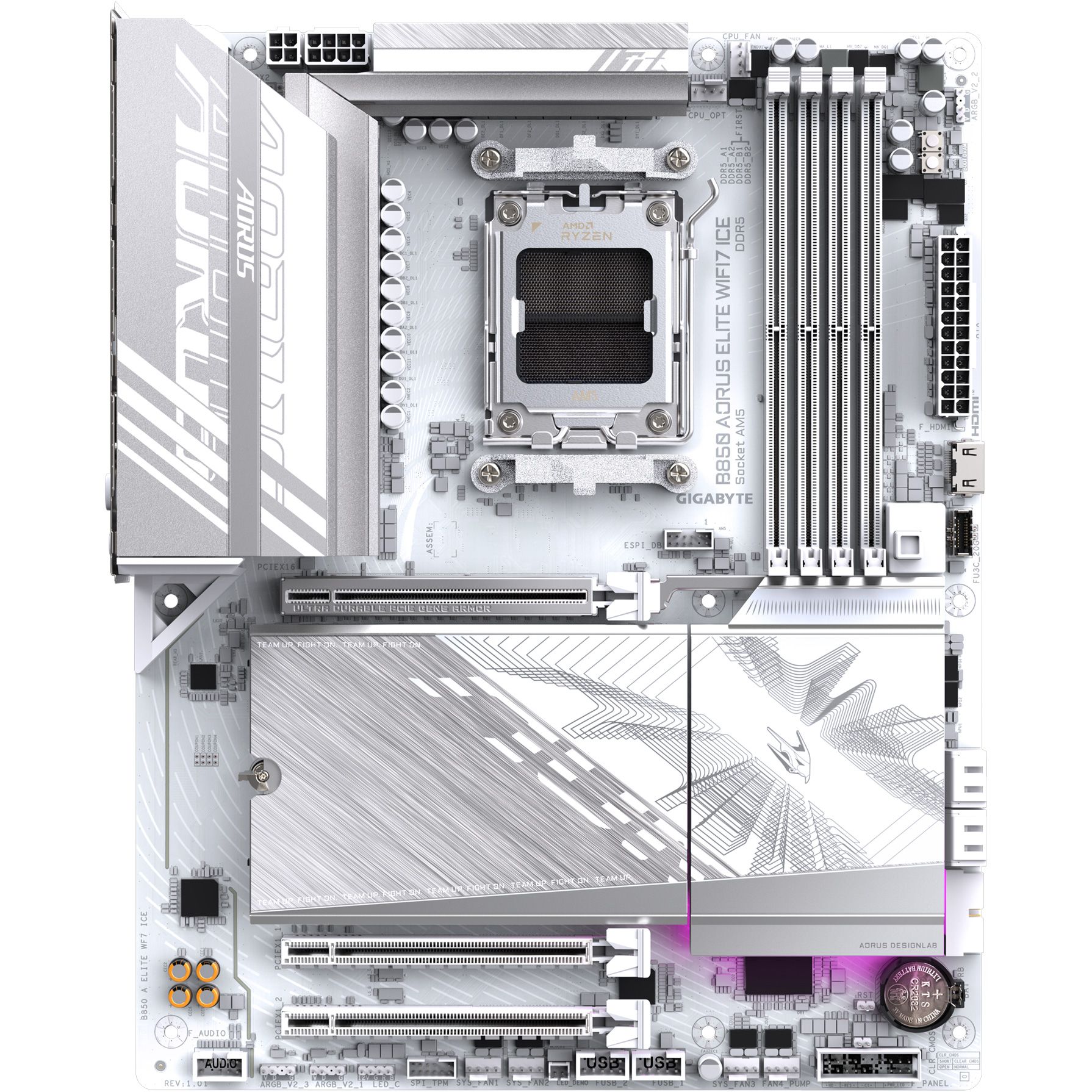 

Материнська плата Gigabyte B850 AORUS Elite WIFI7 Ice