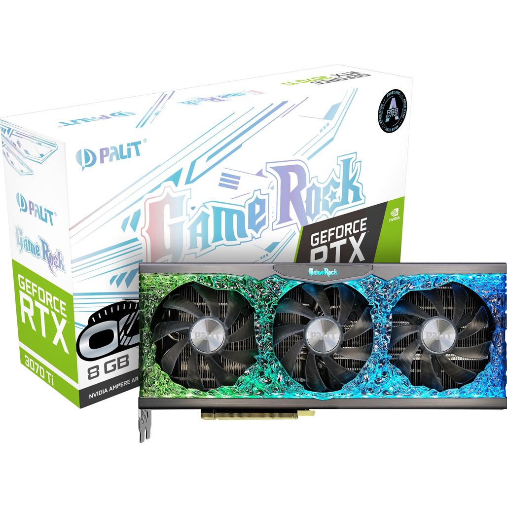 

Відеокарта Palit GeForce RTX 3070 Ti GameRock OC (NED307TT19P2-1047G)