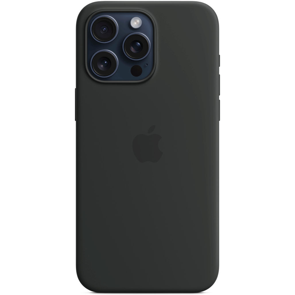 Чохол Apple Silicone Case with MagSafe для iPhone 15 Pro Max Black (MT1M3ZM/A)