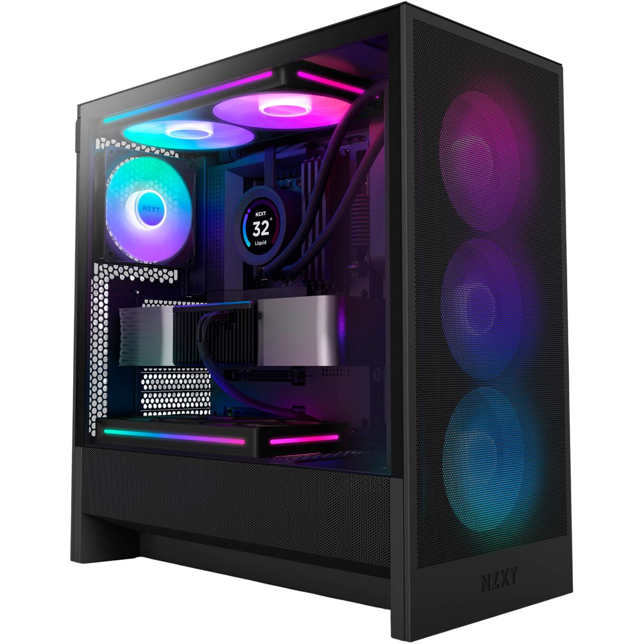 

Корпус NZXT H5 Flow RGB Black (CC-H52FB-R1)