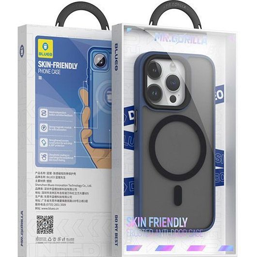 Чохол Blueo Frosted Anti-Drop with MagSafe для Apple iPhone 15 Pro Dark Blue (BK5934-I15PDB)