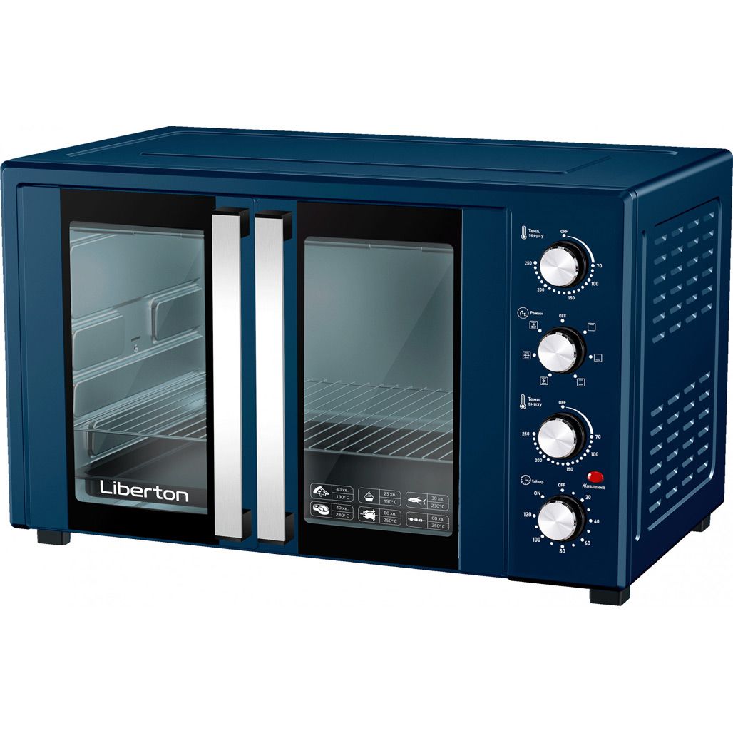 

Настольная электрическая духовка Liberton LEO-600 Dark Blue