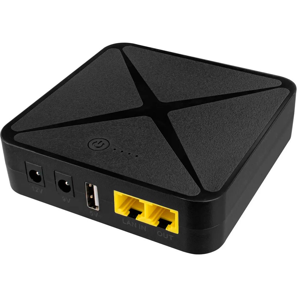 

Джерело безперебійного живлення (ДБЖ) для роутера SUNREX UPS WIFI POE02 8000mAh 24W