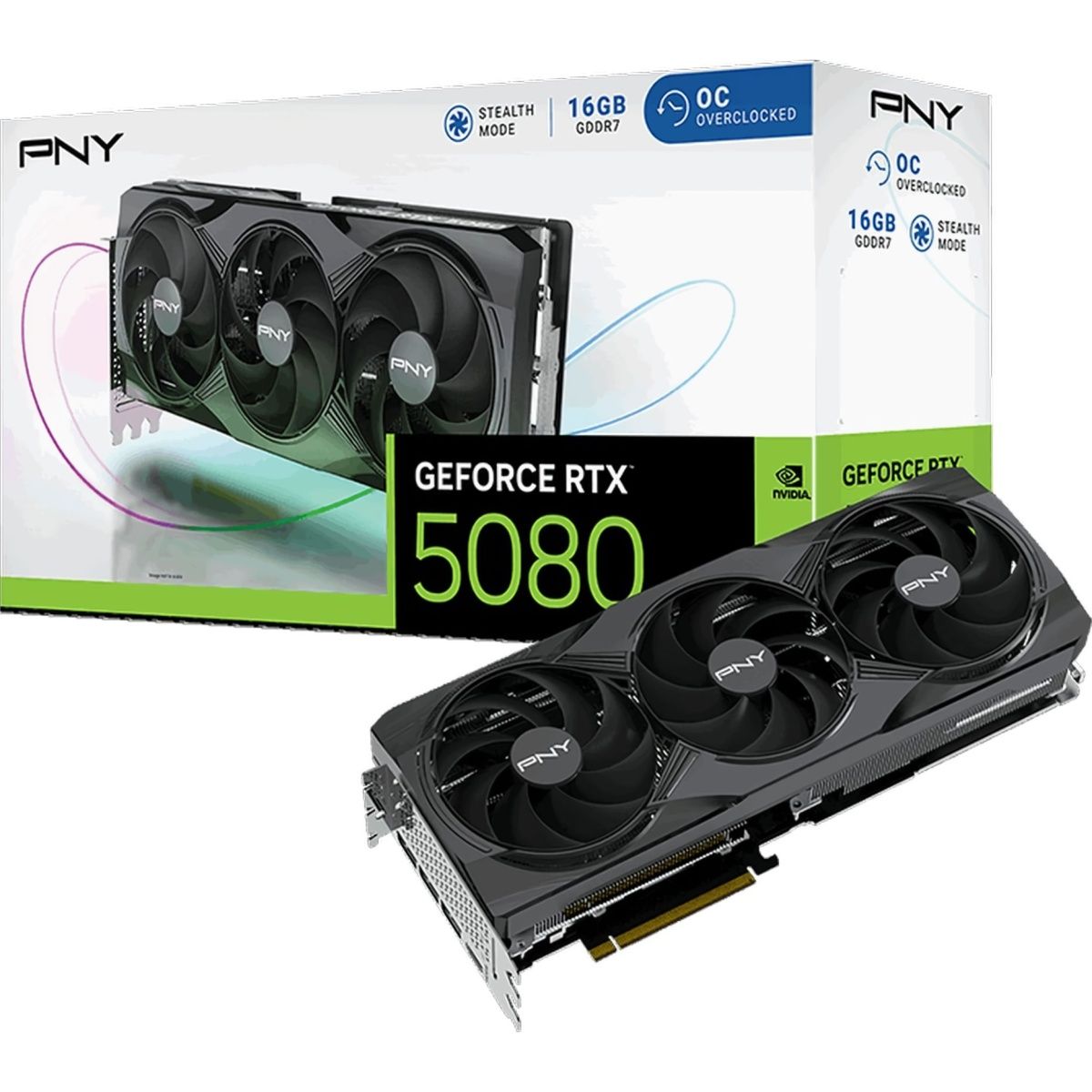 

Відеокарта PNY GeForce RTX 5080 OC 16GB (VCG508016TFXPB1-O) EU