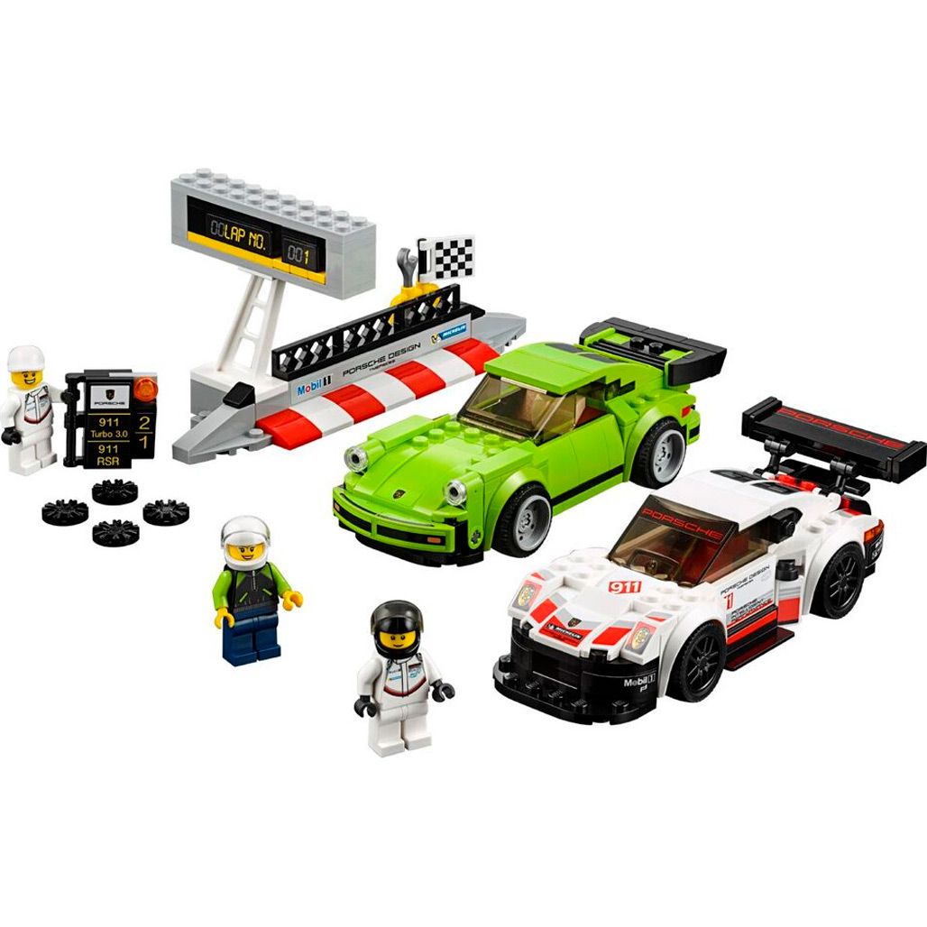 

Конструктор LEGO Speed Champions Автомобілі Porsche 911 RSR і 911 Turbo 3.0 (75888)