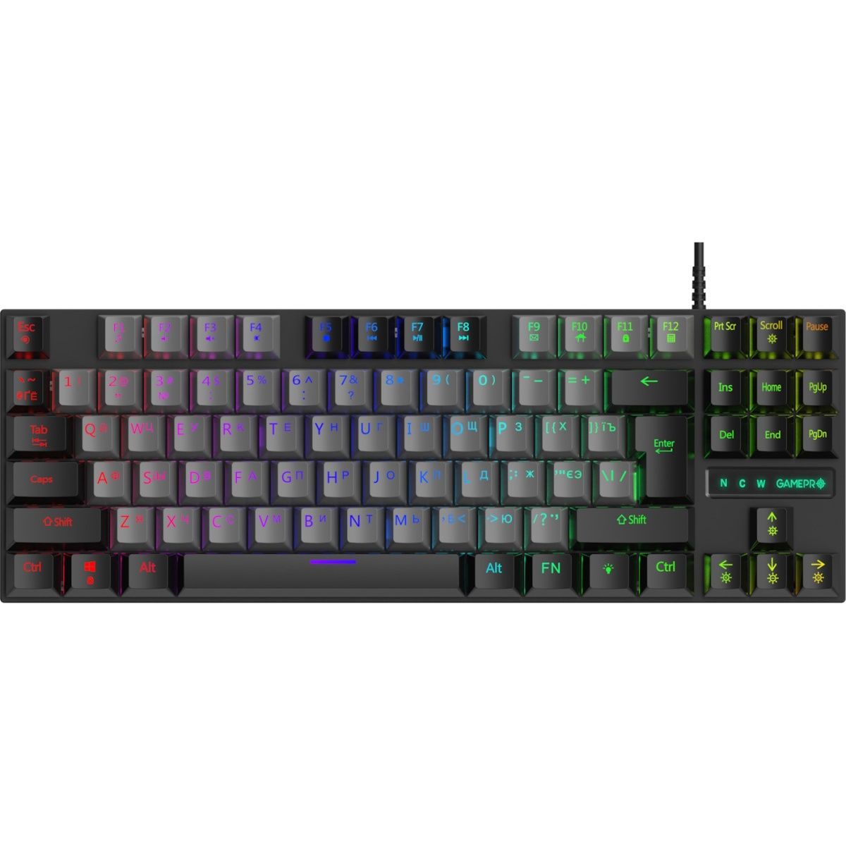 

Клавіатура GamePro MK100R Red Switch LED USB Black/Grey (MK100R)