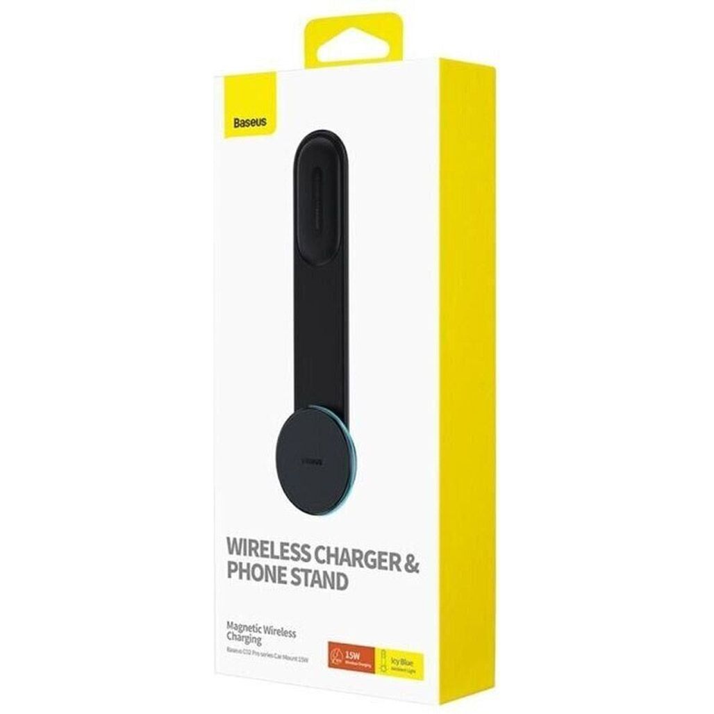 Автотримач із бездротовою зарядкою Baseus C02 Pro Series Black (C40156000111-00)