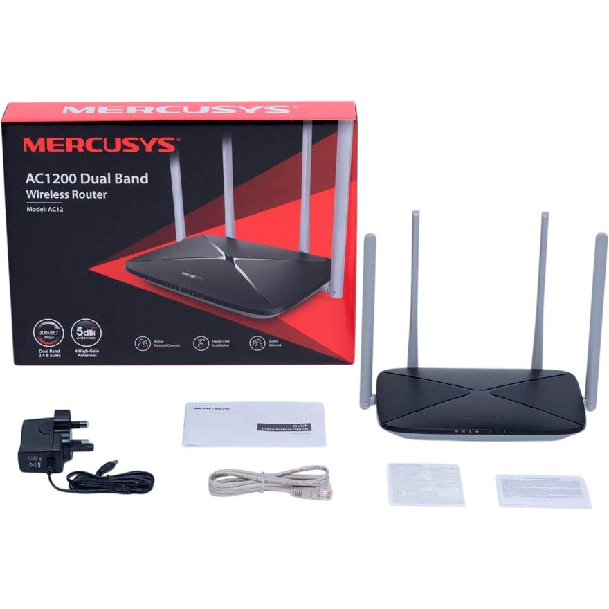 Бездротовий маршрутизатор (роутер) Mercusys AC12 V2