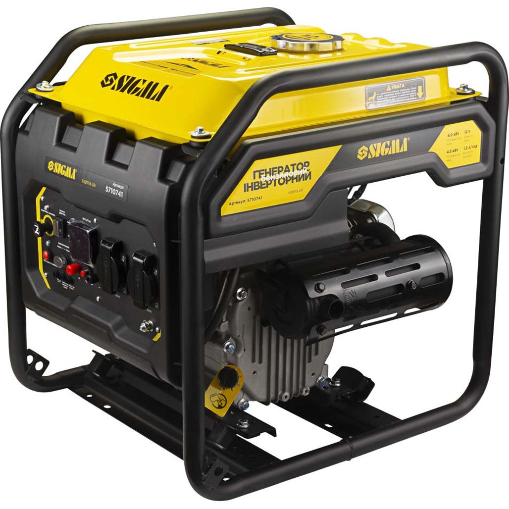 

Инверторный бензиновый генератор Sigma 4.0/4.5 кВт (5710741)