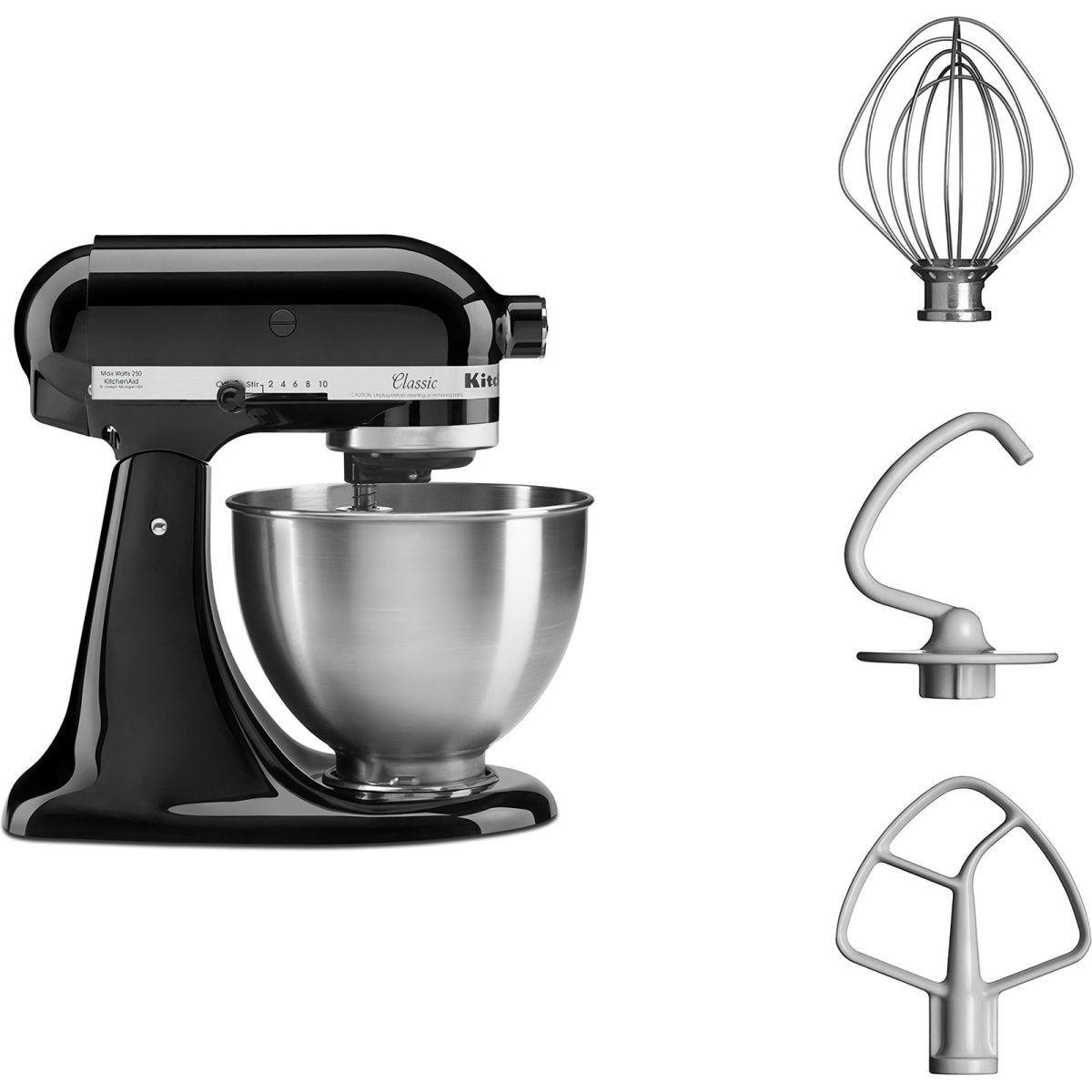 Планетарний міксер KitchenAid 5K45SSEOB Onyx Black
