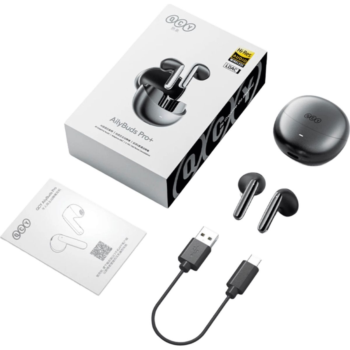 Навушники QCY HT10A+ AilyBuds Pro+ Black