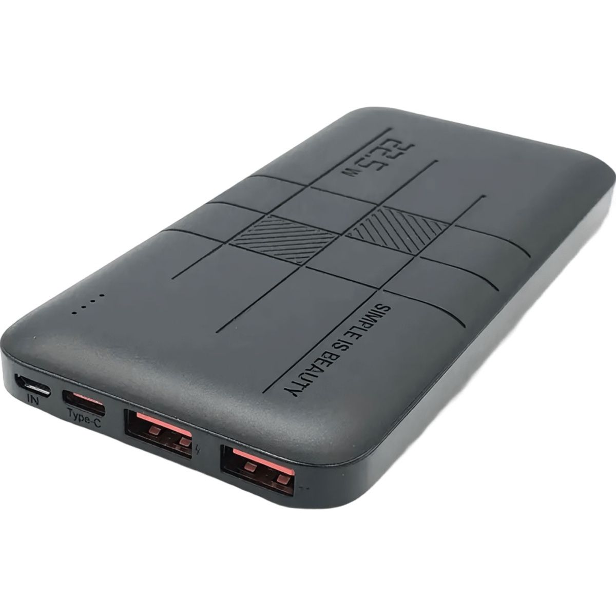 Зовнішній акумулятор XO PR187 10000mAh 22.5W Black 