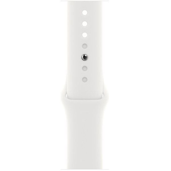 Смарт-годинник Apple Watch Series 8 45mm Silver Aluminum Case with White Sport Band (MP6N3UL/A)