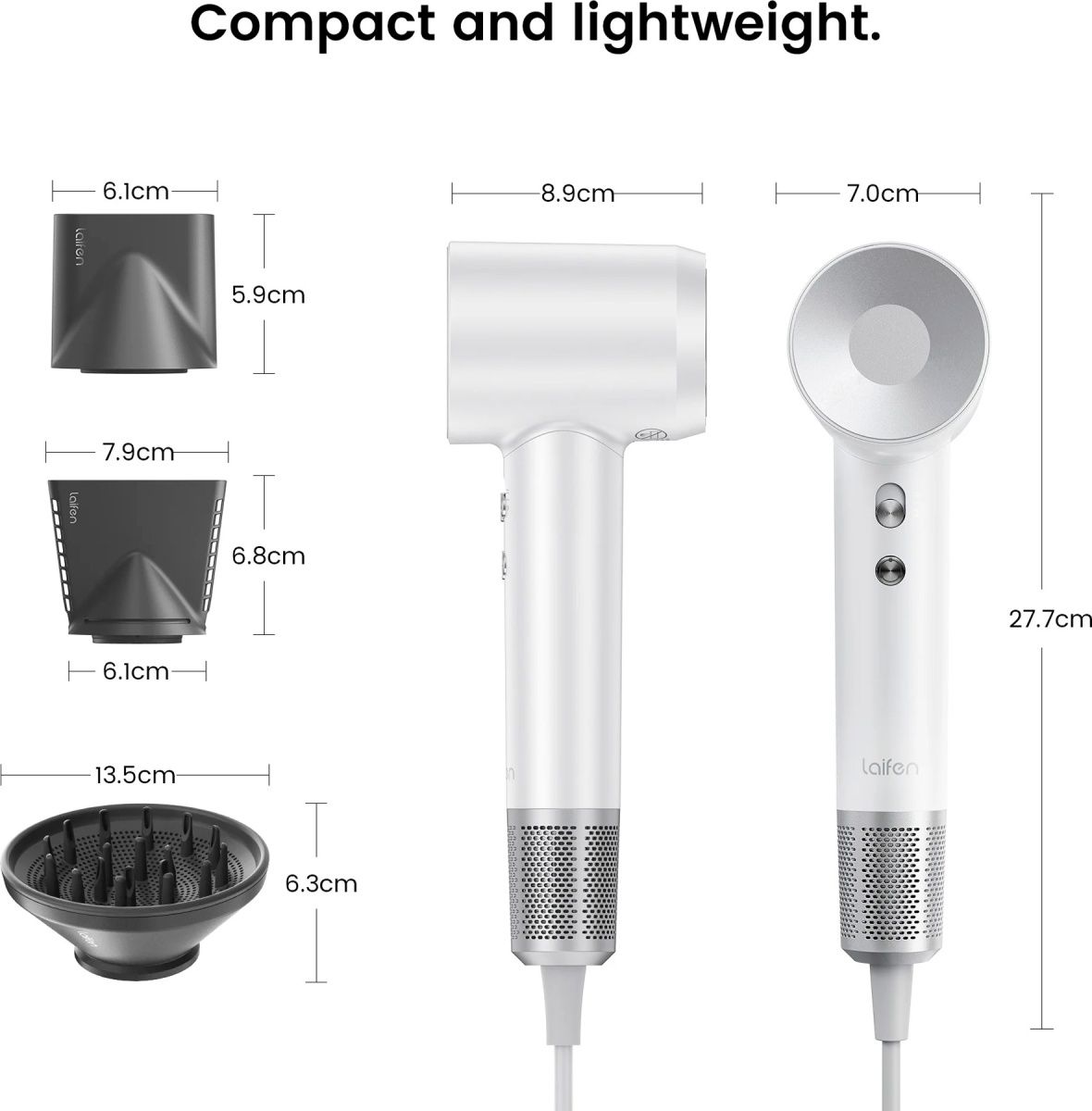 Фен Laifen Swift Special Pearl White [83618] 