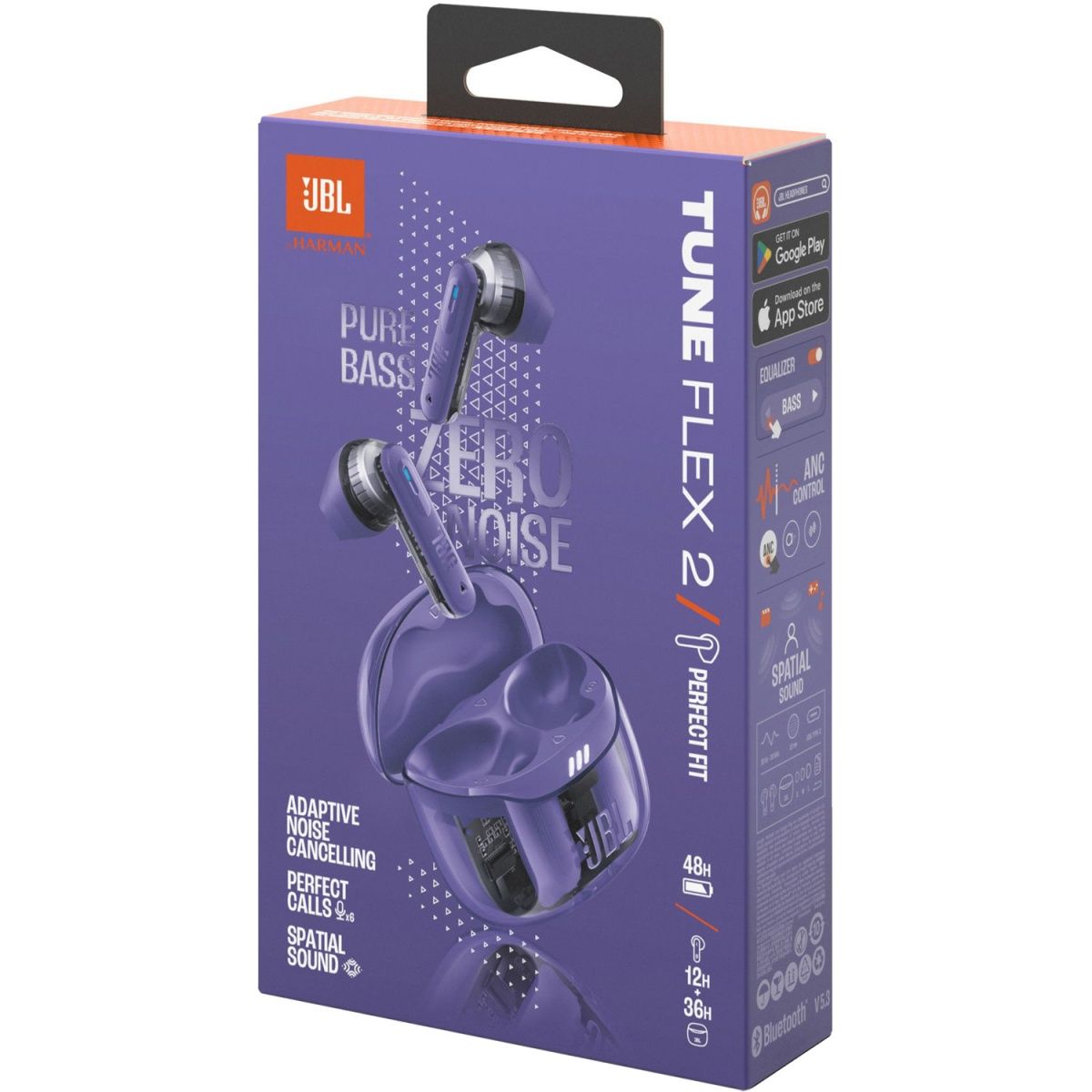 Навушники JBL Tune Flex 2 Ghost Purple (JBLTFLEX2GMAE)