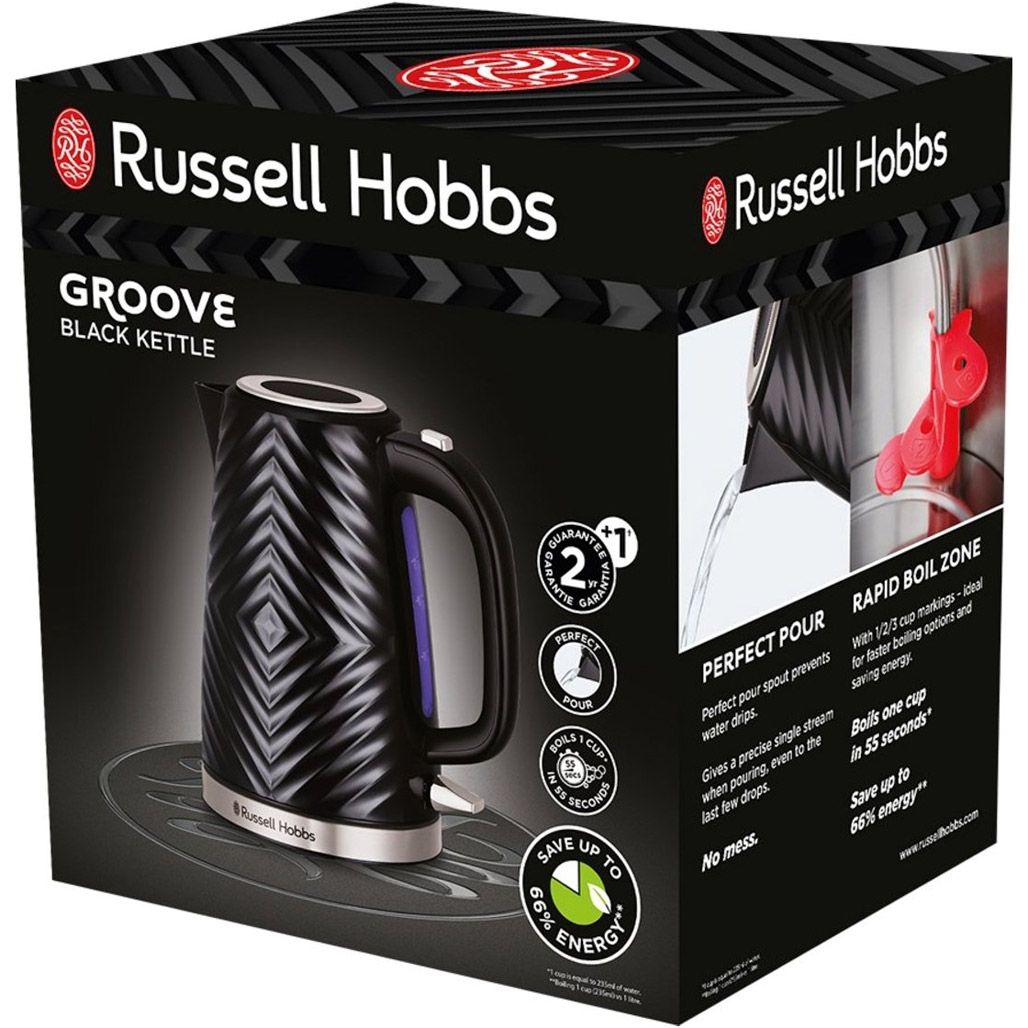Електрочайник Russell Hobbs Groove 26380-70 Black