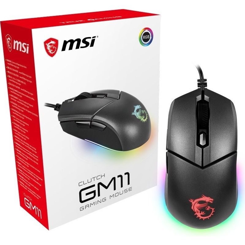 Миша MSI Clutch GM11 Black (S12-0402020-CLA)