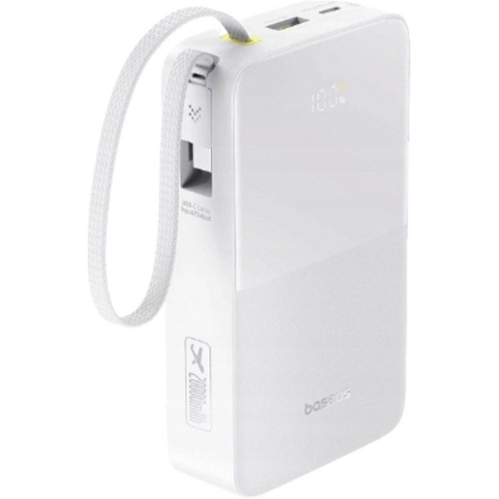 

Внешний аккумулятор Baseus EnerFill FC51 Bipow2 Pro 20000mAh 22.5W White (E0027700)