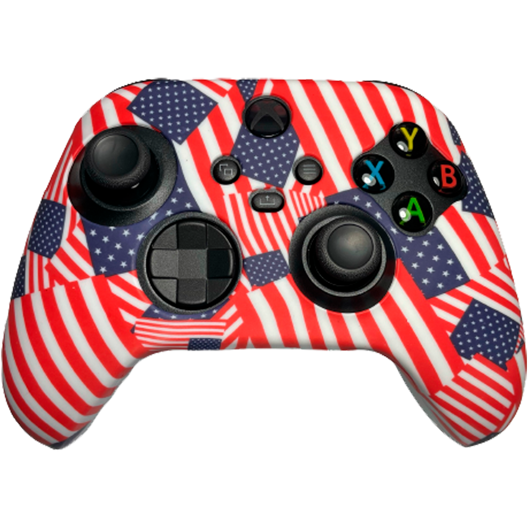

Чехол на геймпад DOBE Silicone Case для Xbox Series X / S (USA Colors) [69753]