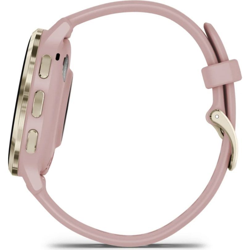Смарт-годинник Garmin Venu 3S Soft Gold Steel Bezel with Dust Rose Case and Silicone Band (010-02785-03/53)