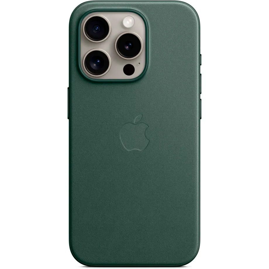 Чохол Apple FineWoven Case with MagSafe для iPhone 15 Pro Evergreen AAA