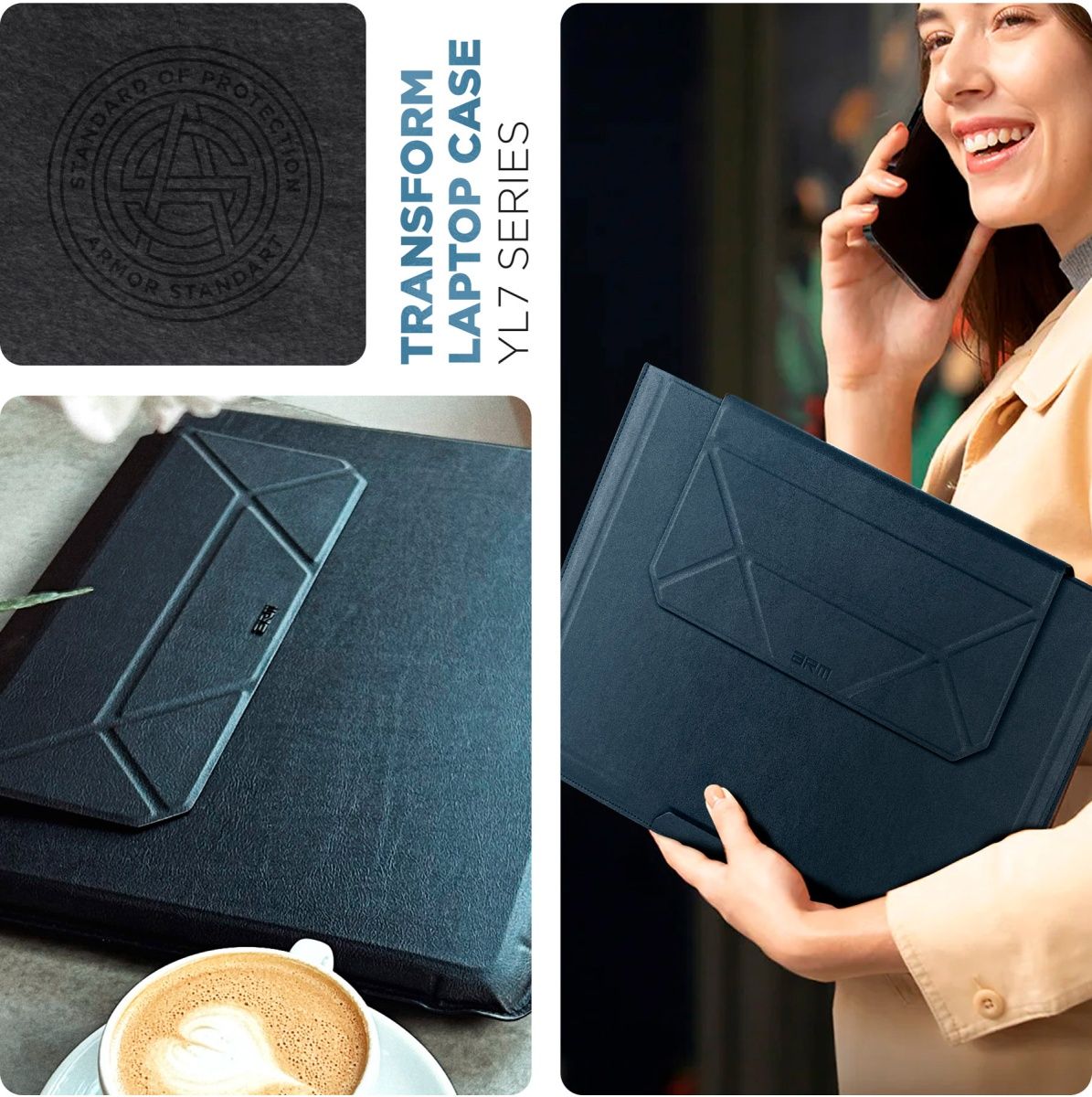 Чохол ArmorStandart Laptop Sleeve Stand YL7 16 Black (ARM69064) 