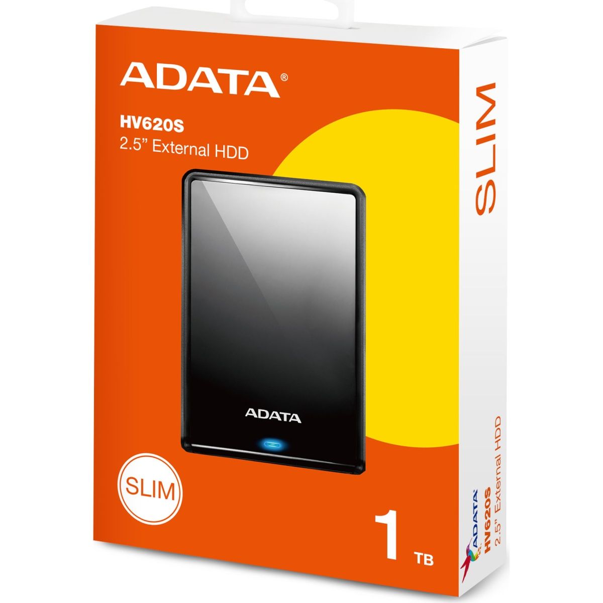 Зовнішній жорсткий диск ADATA DashDrive Classic HV620S 1TB Black (AHV620S-1TU31-CBK)