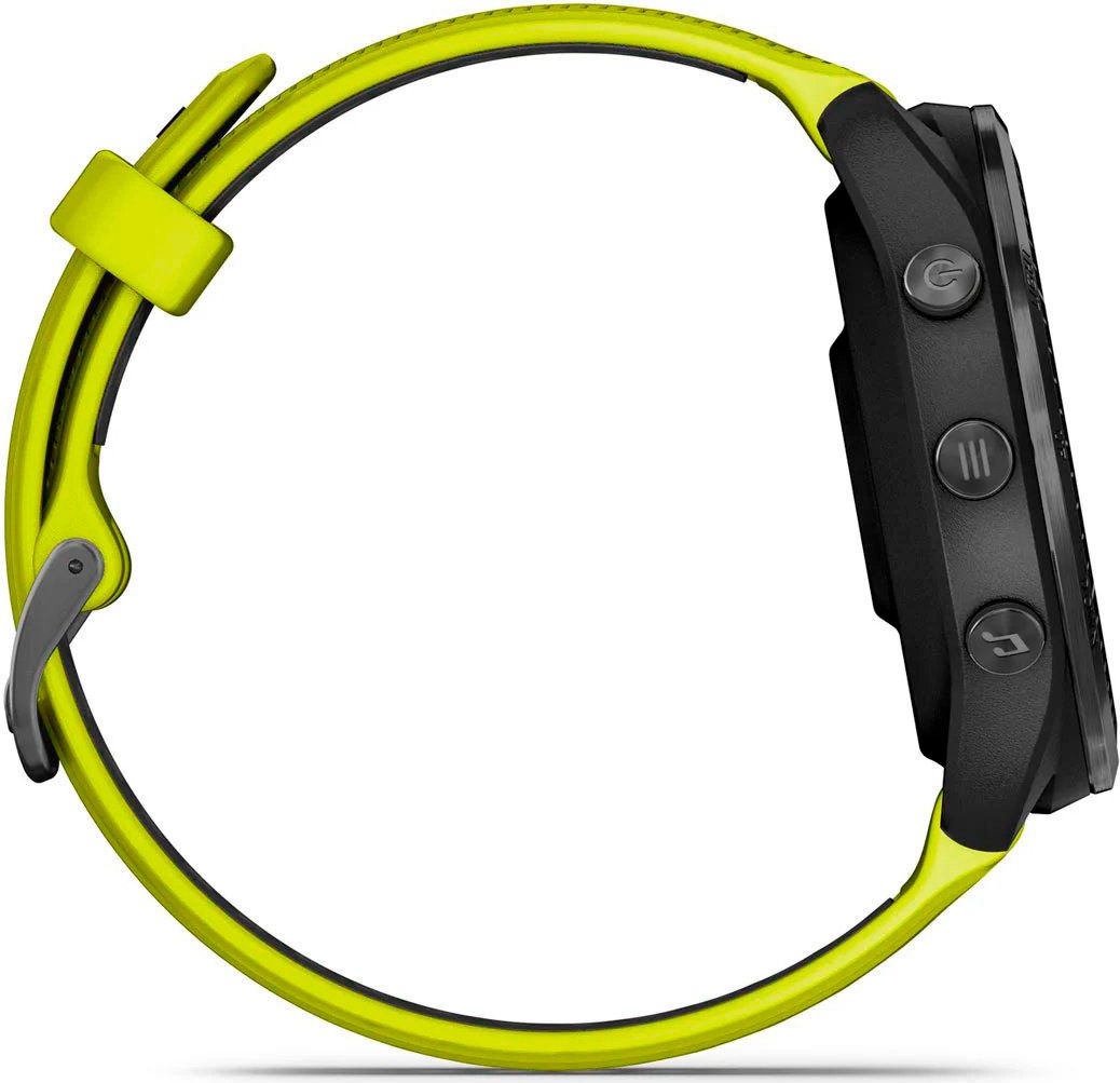Смарт-годинник Garmin Forerunner 965 Titanium Bezel with Black Case and and Yellow/Black Silicone Band (010-02809-02/12)