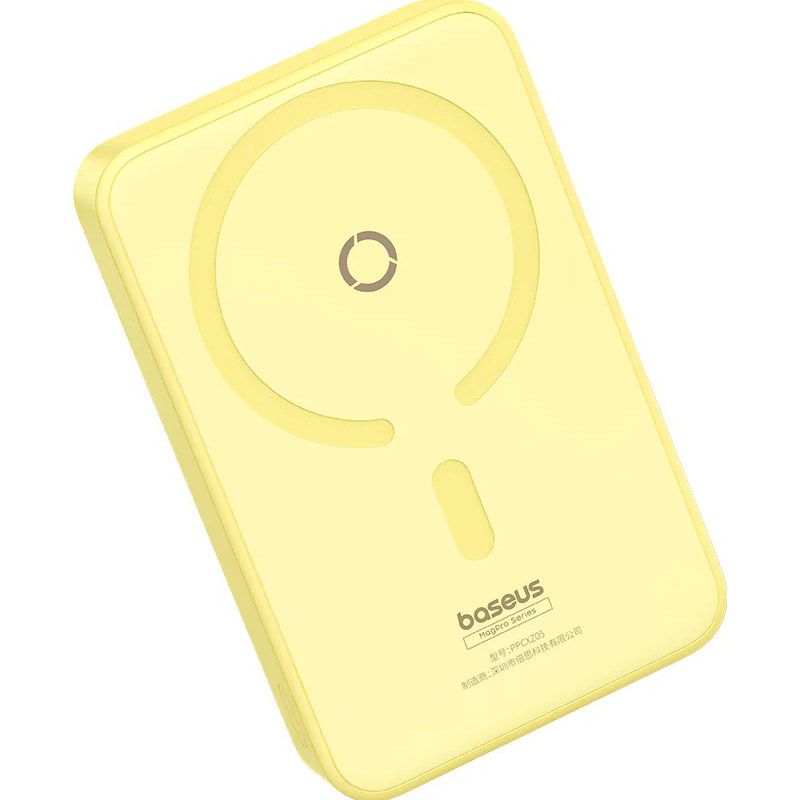 Зовнішній акумулятор Baseus MagPro Magnetic Bracket 5000mAh 20W Yellow (P10064101Y23-00)