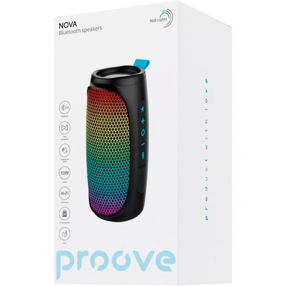 Портативна акустика Proove Nova 10W Black (PDNW100010001) 