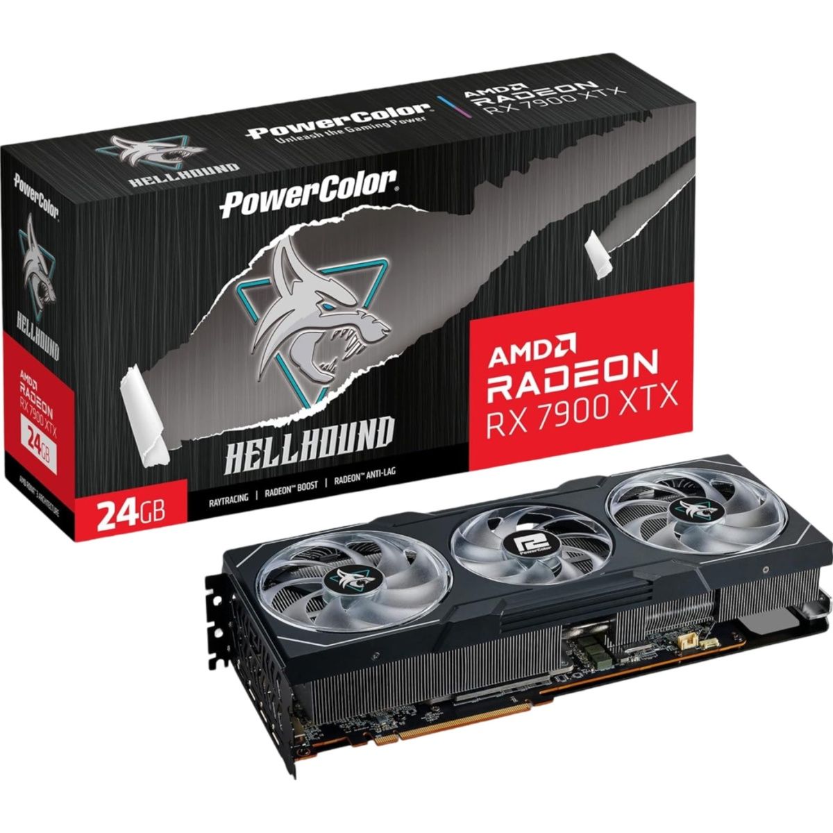 

Відеокарта PowerColor Hellhound Radeon RX 7900 XTX 24GB (RX 7900 XTX 24G-L/OC) EU