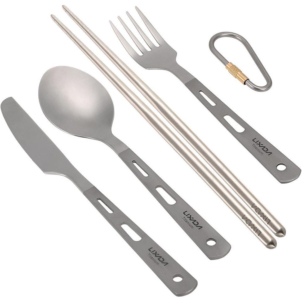 

Набор столовых приборов NieQu Pure Titanium Tourist 4 pcs Set