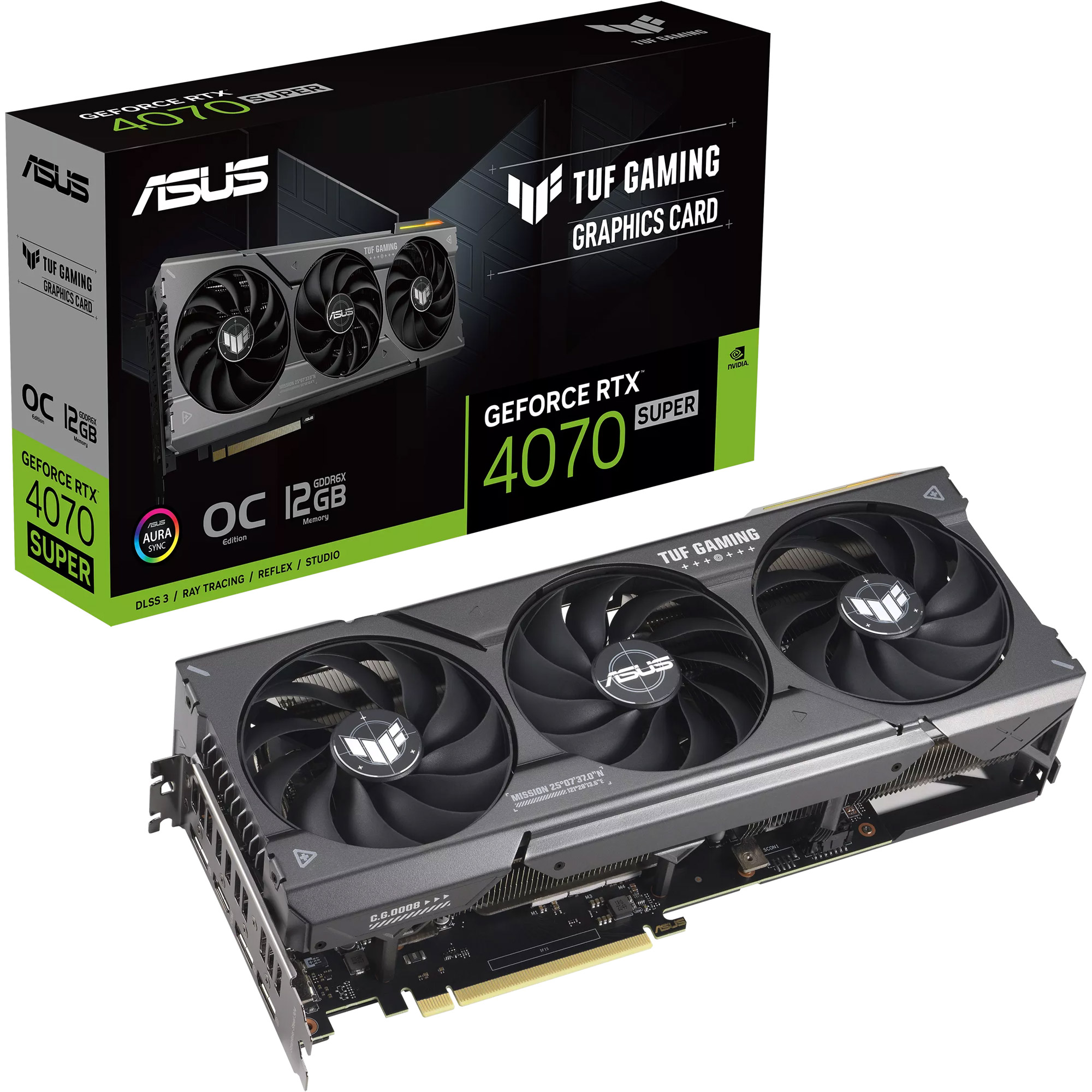 

Відеокарта Asus TUF Gaming GeForce RTX 4070 SUPER 12G OC (TUF-RTX4070S-O12G-GAMING)