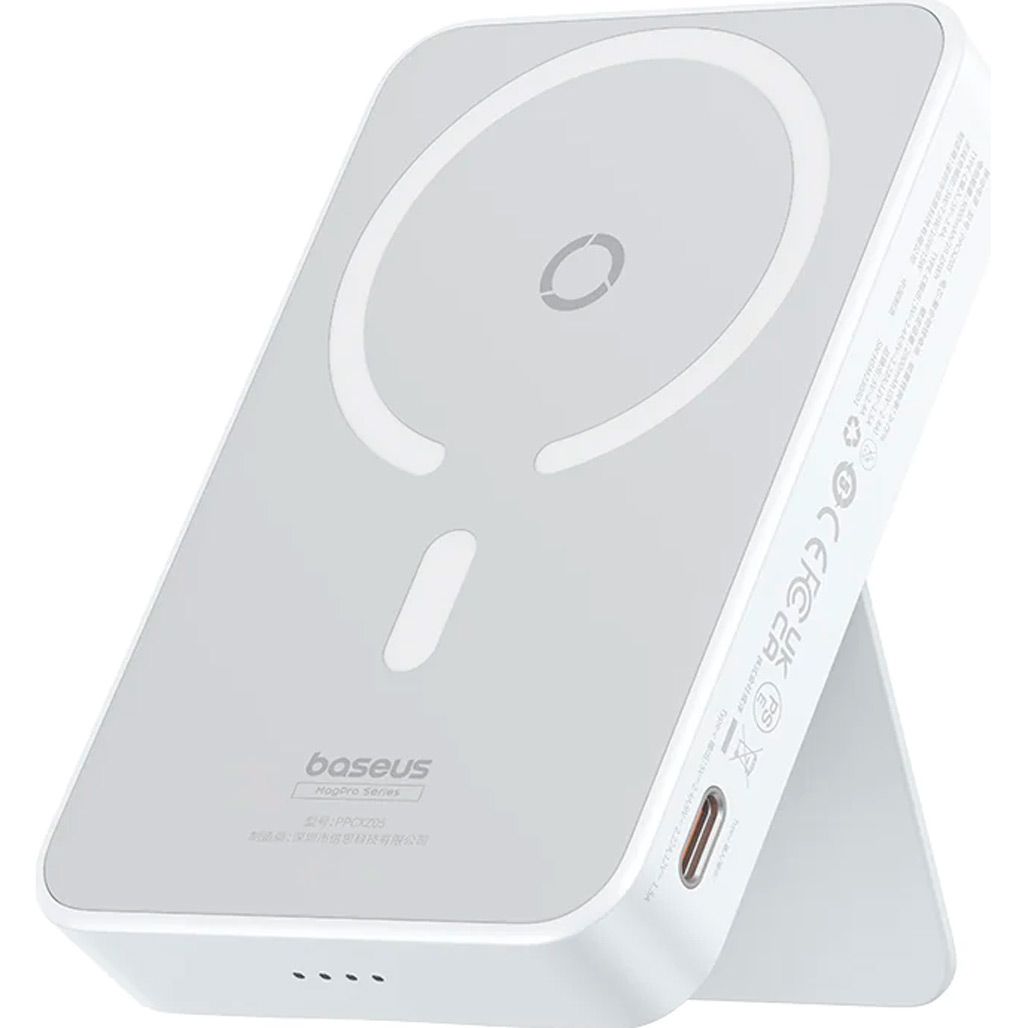 

Зовнішній акумулятор Baseus MagPro Magnetic Bracket 5000mAh 20W White (P10064101223-00)