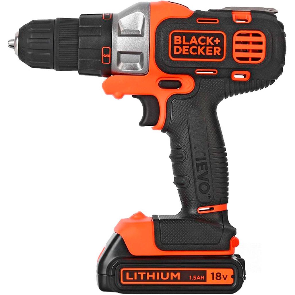 

Дрель-шуруповерт Black+Decker MT218KB 18V 2x1.5Ah