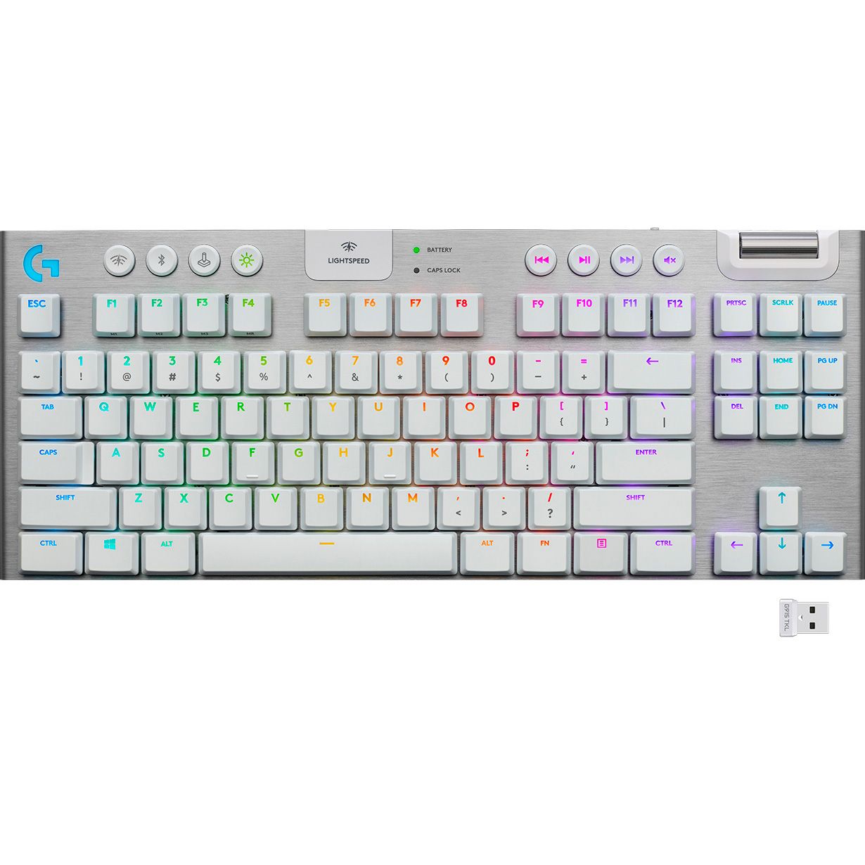 

Клавіатура Logitech G915 TKL Lightspeed Wireless RGB Mechanical White (920-009664)