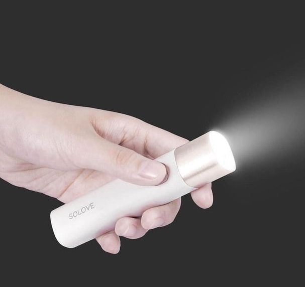 Портативний ліхтарик Xiaomi SOLOVE X3S з функцією Power Bank (White)