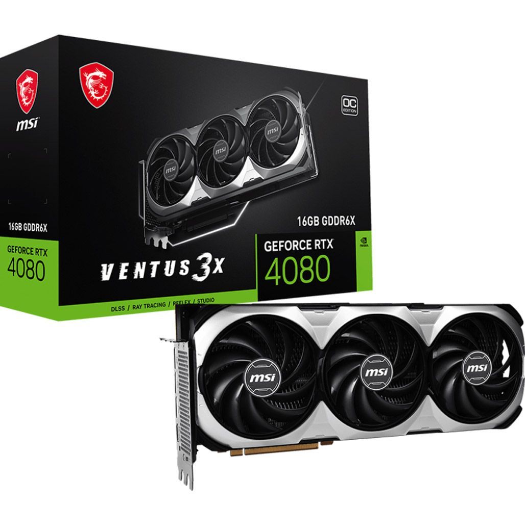 

Відеокарта MSI GeForce RTX 4080 16GB Ventus 3X OC