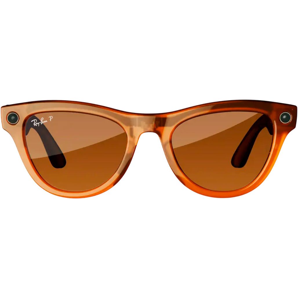 

Смарт-окуляри Ray-Ban Meta Skyler Shiny Caramel Transparent/Brown (RW4010 670683 52-20)
