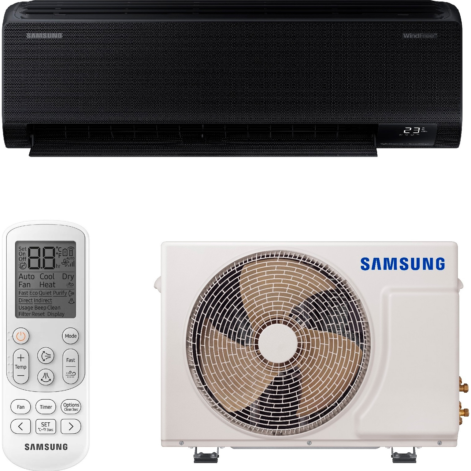 

Спліт-система Samsung WindFree Black Diamond 2025 (AR70F09C1BBNUA)