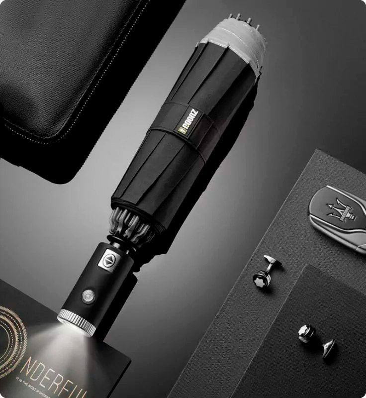 Парасолька Xiaomi Zuodu Automatic Umbrella (ZD002-LED) Black