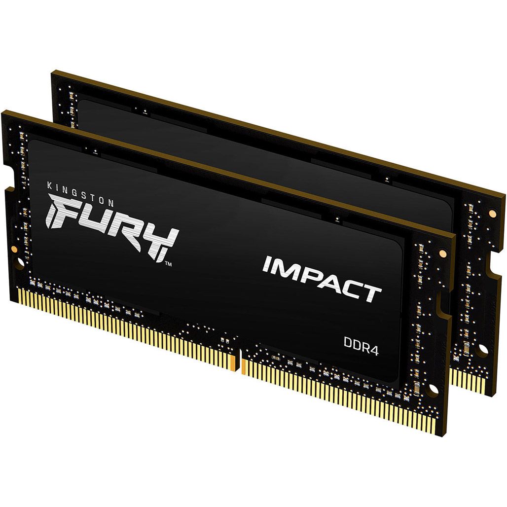 

Модуль памяти SO-DIMM DDR4 Kingston FURY Impact 2x32GB 3200MHz (KF432S20IBK2/64)