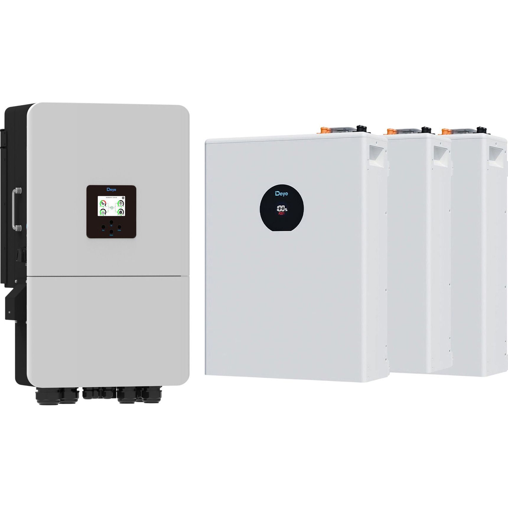 

Система хранения энергии Deye SUN-20K-SG05LP3-EU-SM2 20kW + 3 АКБ SE-F5 Pro-С 15.3kWh (51.2V/100Ah/5120Wh)