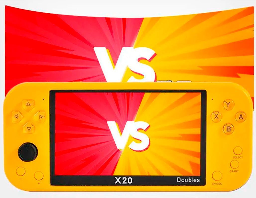 Ретро ігрова приставка Intex Data Frog X20 Doubles 20000 в 1 Yellow 