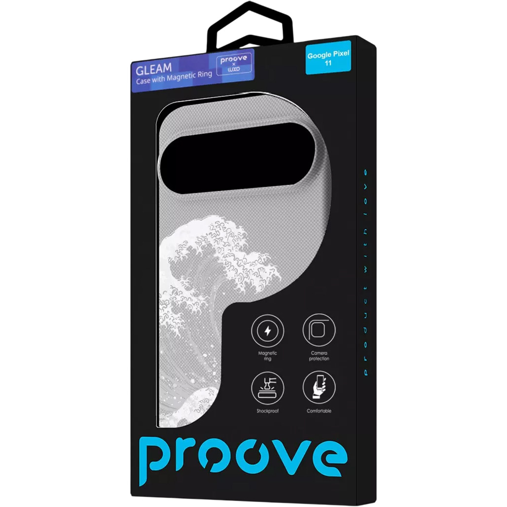 Чохол Proove Gleam Case with Magnetic Ring для Google Pixel 11 White Waves (PCGCGPG01170) фото 3